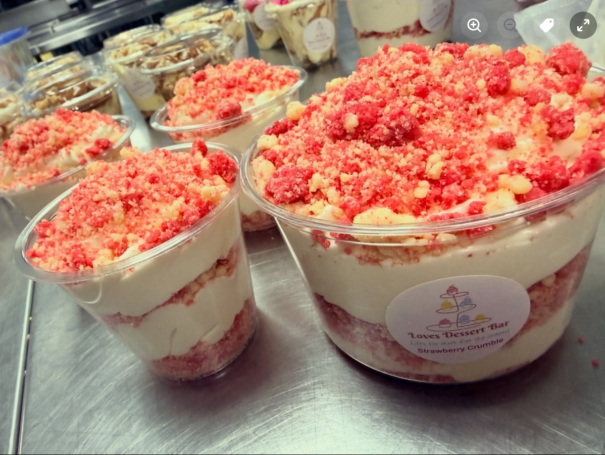 Dessert Cups — Strawberry Crumble